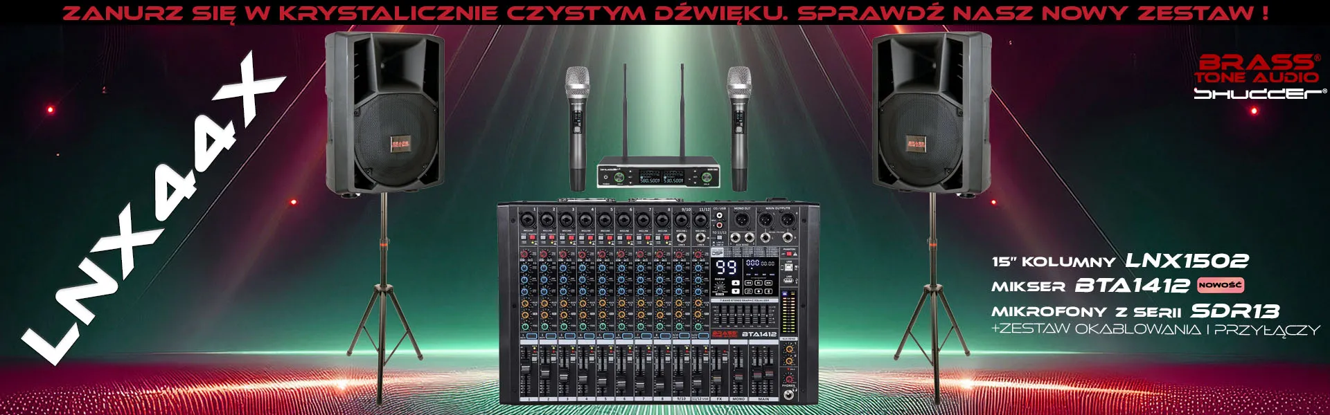 ZESTAW NAGŁOŚNIENIOWY LNX44X
