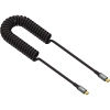 Kabel wtyk USB-C - wtyk USB-C przewód sprężynka PREMIUM 50cm - 150cm by Shudder