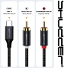 Kabel wtyk USB-C - 2 RCA 4m Shudder PREMIUM USB-C - 2 Cinch, USB C - 2xRCA-107498