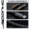 Kabel wtyk USB-C - 2 RCA 5m Shudder PREMIUM USB-C - 2 Cinch, USB C - 2xRCA-107501