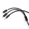 Kabel wtyk jack 3.5mm stereo - 2RCA wtyk 0.5m Shudder Basic Przewód Jack 3.5mm - 2x Cinch-107660