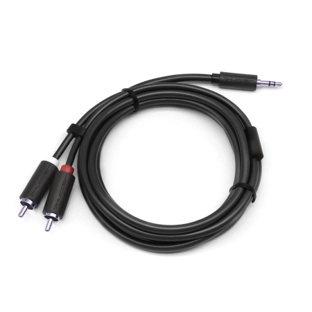 Kabel wtyk jack 3.5mm stereo - 2RCA wtyk 0.5m Shudder Basic Przewód Jack 3.5mm - 2x Cinch-107661