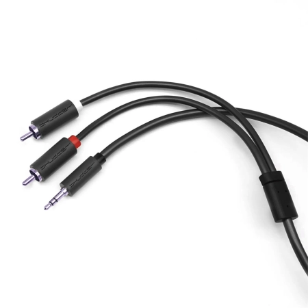 Kabel wtyk jack 3.5mm stereo - 2RCA wtyk 3m Shudder Basic Przewód Jack 3.5mm - 2x Cinch-107690