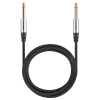 Kabel wtyk jack 6.3 mono - wtyk jack 6.3 mono 1m Shudder PREMIUM w tekstylnym oplocie-108826