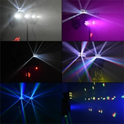 Zestaw oświetlenia DEE JAY Shudder na statywie ONA4001 2x PAR, 2x Ruchome głowy, Buterfly, Stroboskop-108478