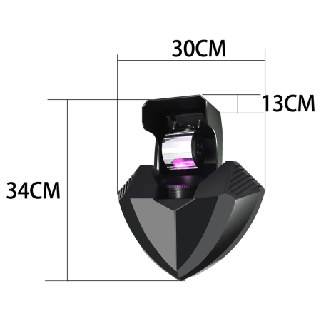 Efekt świetlny Shudder ONA1003 Wizard Light 80W LED 9+1 5 Color Max 150W Czarodziej-108405