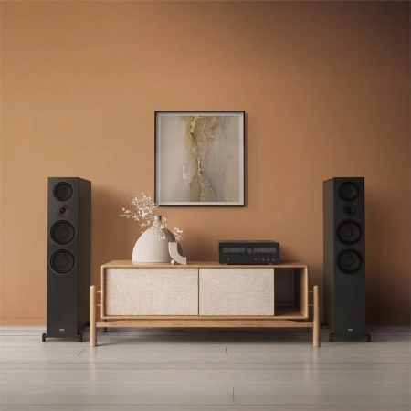 Kolumny podłogowe HECO AURORA XT 1000 Black Oak czarne z czarnym winylem para-108539
