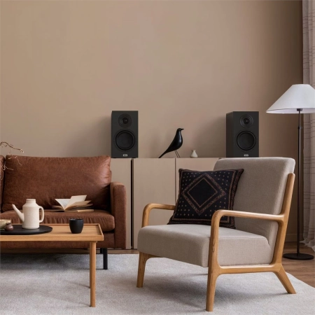 Kolumny półkowe Heco AURORA XT 300 Black Oak czarne z czarnym winylem para-108551