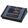 Mikser z wbudowanym wzmacniaczem BTA1406 Brass Tone Audio, PC, Bluetooth USB MP3 2x 350W RMS - Powermikser 6 kanałowy