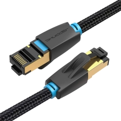 Kabel sieciowy RJ45 FFTP CAT8 2m Shudder PREMIUM w tekstylnym oplocie-109947