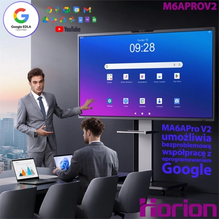 Monitor interaktywny Horion 86M6AProV2 Android 14, EDLA, AI, Dual-WIFI, 16GB+256GB Quad Camera-109226