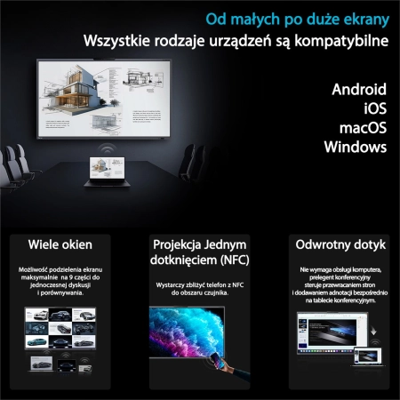 Monitor interaktywny Horion 86M6AProV2 Android 14, EDLA, AI, Dual-WIFI, 16GB+256GB Quad Camera-109233
