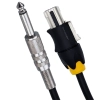 Kabel wtyk Jack 6.3mm - Speakon 5m OFC przewód + bawełna Colour metalowy trzpień Shudder-110852