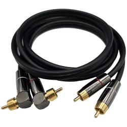Kabel wtyk RCA - RCA kątowy 1.5m Shudder PREMIUM powystawowy-110977