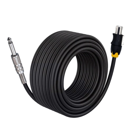 Kabel wtyk Jack 6.3mm - Speakon 5m OFC przewód + bawełna Colour metalowy trzpień Shudder-110853