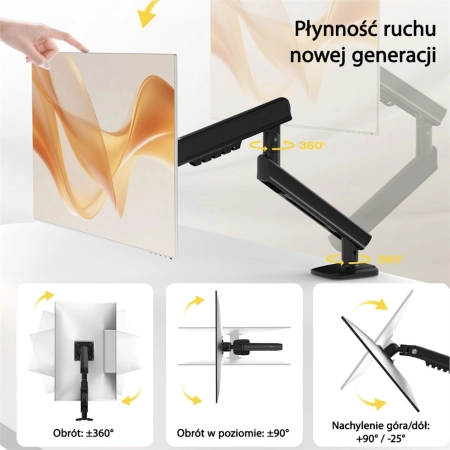 Uchwyt biurkowy ruchomy do monitora A-05-111929