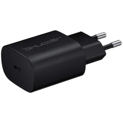 Ładowarka sieciowa Shudder gniazdo USB-C z funkcją Power Delivery GaN 25W czarna + KPO9109-112713