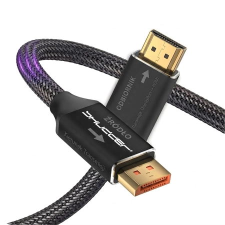 Kabel DisplayPort - HDMI 8K Shudder 2m Jednokierunkowy