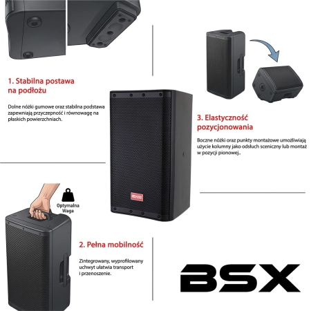 Zestaw nagłośnieniowy aktywny BSX17Y BRASS TONE AUDIO + SHUDDER-112809