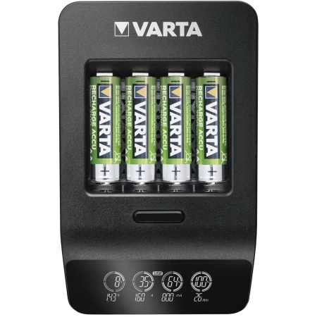 Ładowarka do akumulatorków VARTA LCD SMART CHARGER + 4x AA 2100mAh VARTA akumulatorki w zestawie-3203
