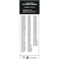 Pilot do TV Sony UNIWERSALNY RMT-TX100 / RM-ED047 / RM-GA018 / RMT-TX100D-3872
