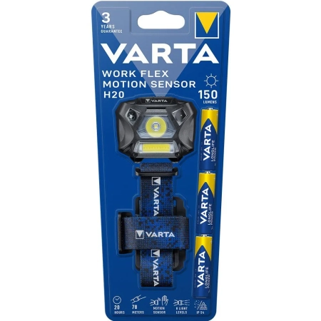 Latarka nagłowna VARTA Work Flex Motion Sensor H20