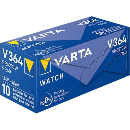 Bateria Srebrowa VARTA V364 SR60 SR621SW G1 1szt. pastylkowa-4977
