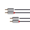 Kabel wtyk 2RCA - 2RCA wtyk 1.8m   2x czincz - 2x czincz
