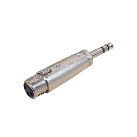 Złącze przejściówka stereo duży Jack 6.3 wtyk - XLR 3p żeńskie-5391
