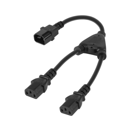 Rozgałęźnik kabla komputerowego splitter gniazdo - 2x wtyk