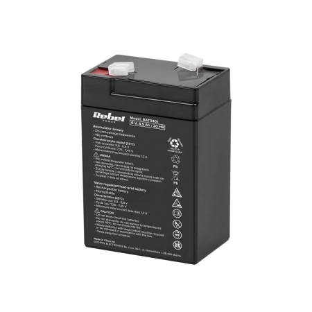 Akumulator żelowy 6V 4.5Ah do wagi, zabawek i udządzeń akumulatorowych 78mm X 48mm X 100mm