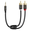 Kabel wtyk Jack 3.5mm stereo - 2RCA wtyk 3m Shudder jack - czincz Jack Cinch-6434