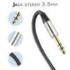 Kabel wtyk jack 3.5mm stereo - 2x wtyk jack 6.3 mm mono 3m Shudder PREMIUM w tekstylnym oplocie-6776