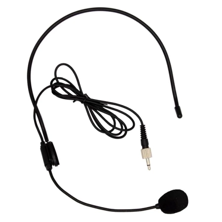 Mikrofon nagłowny pałąk 3.5mm mono z przykręcanym wtykiem Jack 3.5mm do zestawów mikrofonowych Bodypack