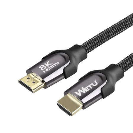 Kabel Przewód HDMI 2.1 WETU Premium 8K 60Hz 4K 120Hz Ultra High Speed 48Gb 2m HQ-8110