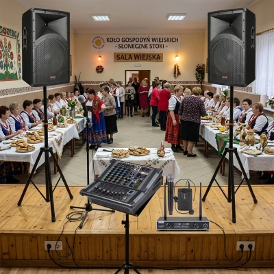 Zestaw nagłośnieniowy dla koła gospodyń wiejskich czyli KGW