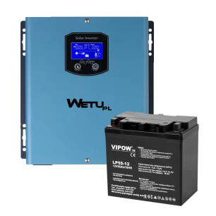 Zasilacz awaryjny WETU S-512 500W + akumulator 55Ah zestaw zasilania awaryjnego UPS