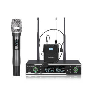 Mikrofony bezprzewodowe Shudder SDR1303 mikrofon doręczny + zestaw mikroport