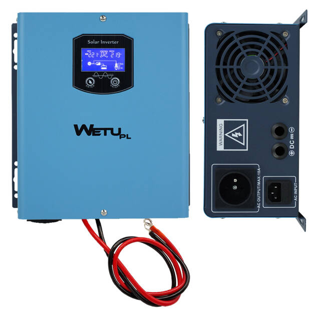 Zasilacz awaryjny smart WETU S-1012 1000W 230V, czysty sinus, 4 programy, UPS, ładowanie mikroprocesorowe max:15A 