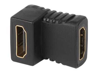Złącze przejściówka łącznik kątowy HDMI gniazdo - gniazdo kątowe