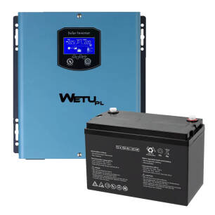 Zasilacz awaryjny WETU S-1012 1000W + akumulator 100Ah zestaw zasilania awaryjnego UPS