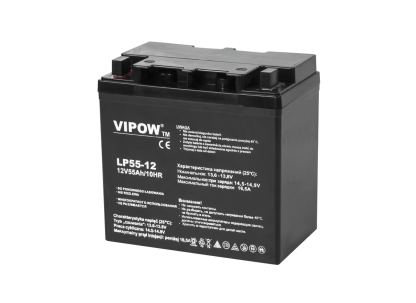 Akumulator żelowy 12V 55Ah wysokiej jakoości do UPS i zasilaczy awaryjnych