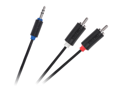 Kabel wtyk jack 3.5mm stereo - 2RCA wtyk 10m Standard