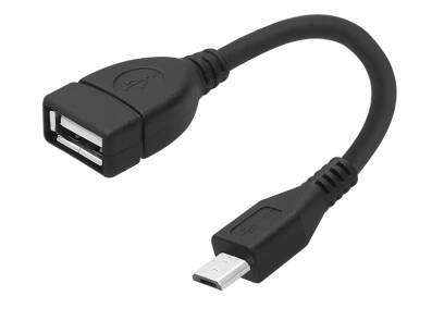 Kabel USB gniazdo A - wtyk micro USB 20cm OTG