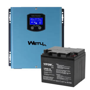 Zasilacz awaryjny WETU S-512 500W + akumulator 40Ah zestaw zasilania awaryjnego UPS
