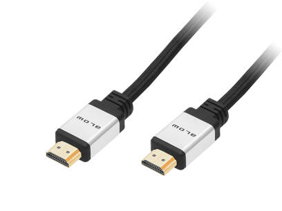 Kabel HDMI - HDMI Silver + filtry 5m prosty przewód