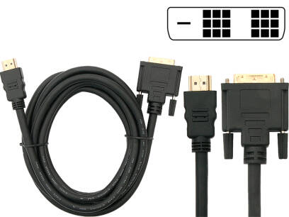 Kabel przewód HDMI - DVI 1,5m prosty 