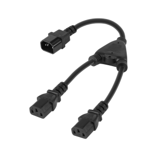 Rozgałęźnik kabla komputerowego splitter gniazdo - 2x wtyk