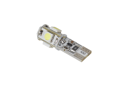 Żarówka samochodowa LED T10 Canbus 5x SMD5050 biał