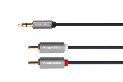 Kabel wtyk jack 3.5mm stereo - 2RCA wtyk 3m Basic